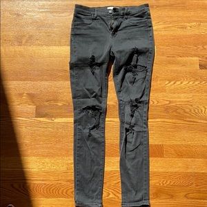 PacSun black ripped jeggings